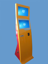 Dual Screen Self-Service Kisok With Rfid Reader And Card Reader For Account Inquiry And Transfer