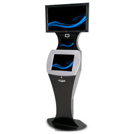 22 Inch Multi-media Free Standing Kiosk with Fingerprint Reader